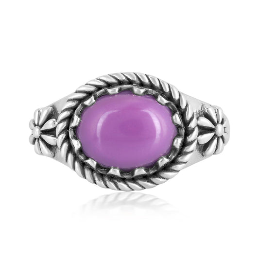 Sterling Silver Phosphosiderite East West Ring