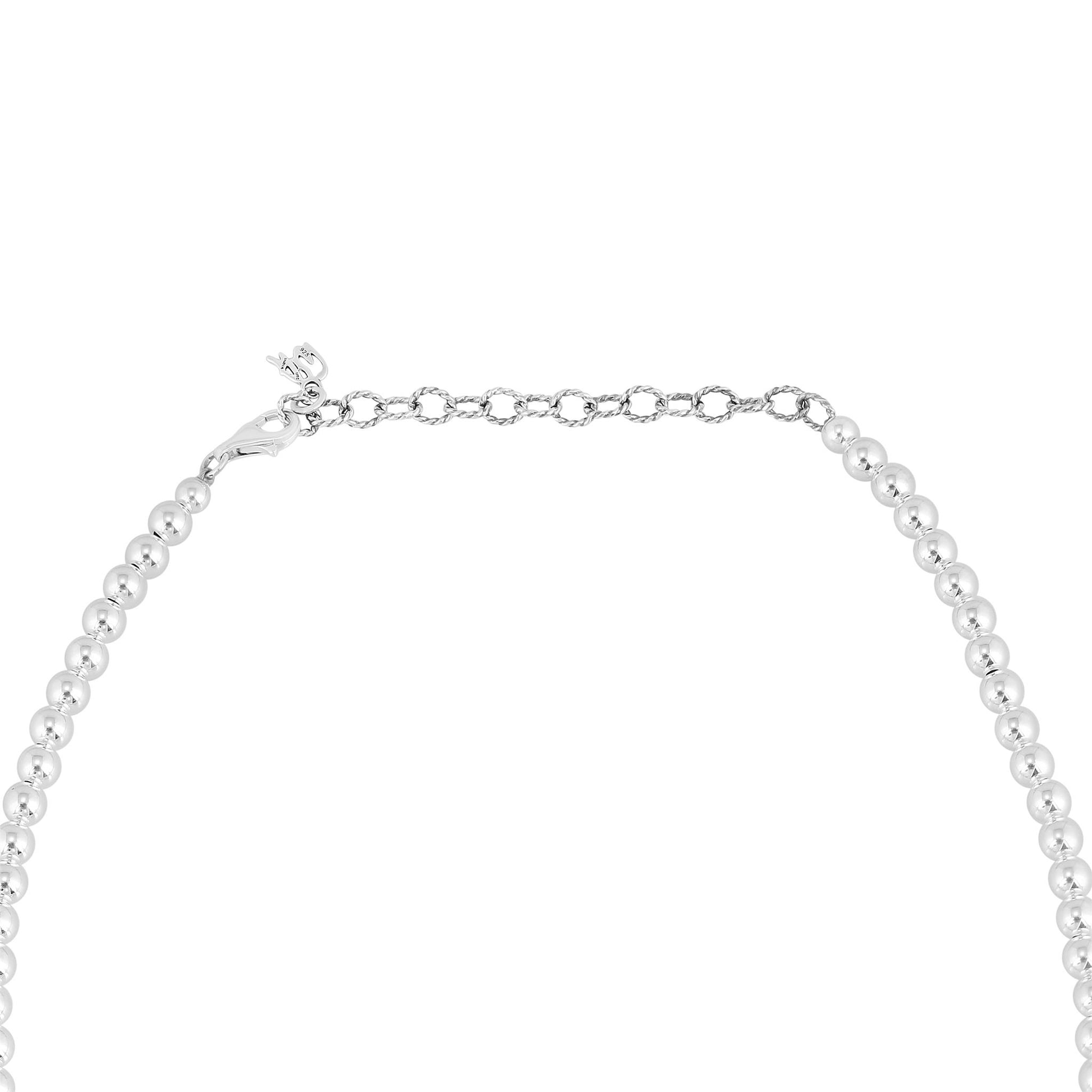 Sterling Silver Abalone Shell Squash Blossom Necklace