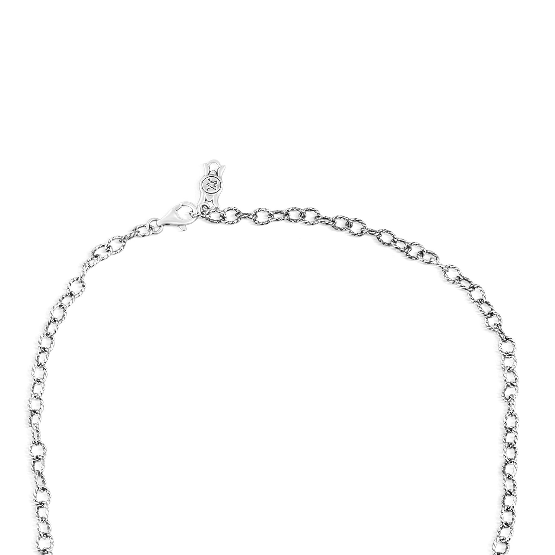 LIMITED EDITION! Sterling Silver Doublet Abalone Shell Pear-Shaped Statement Necklace