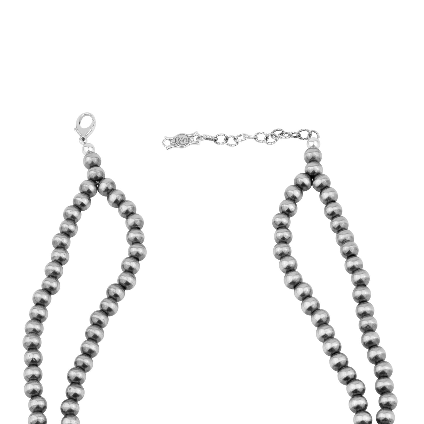 EXCLUSIVELY OURS! Sterling Silver Painted Desert Mosaic Large Naja Squash Blossom Necklace