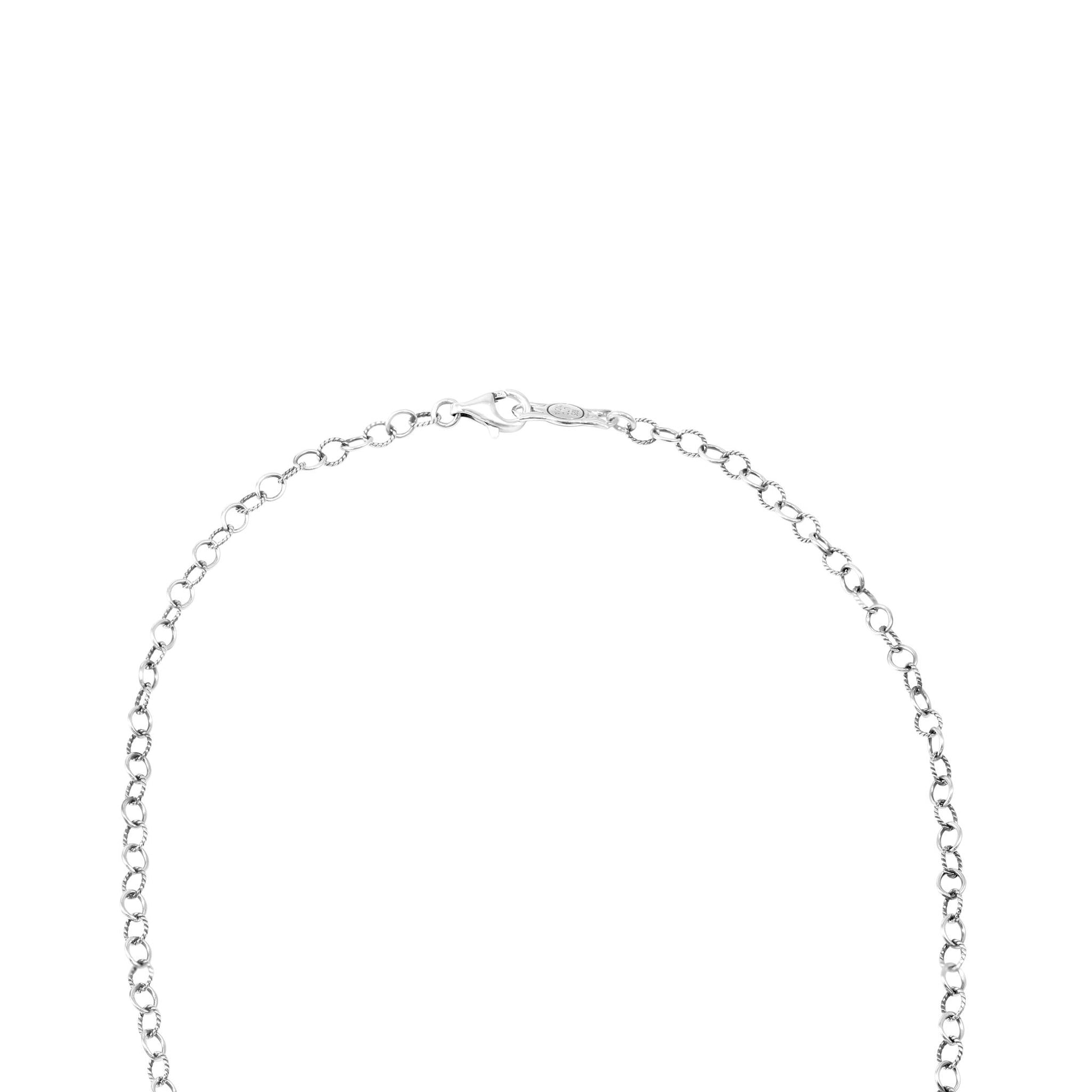 Sterling Silver Orange Spiny Oyster Hummingbird Necklace