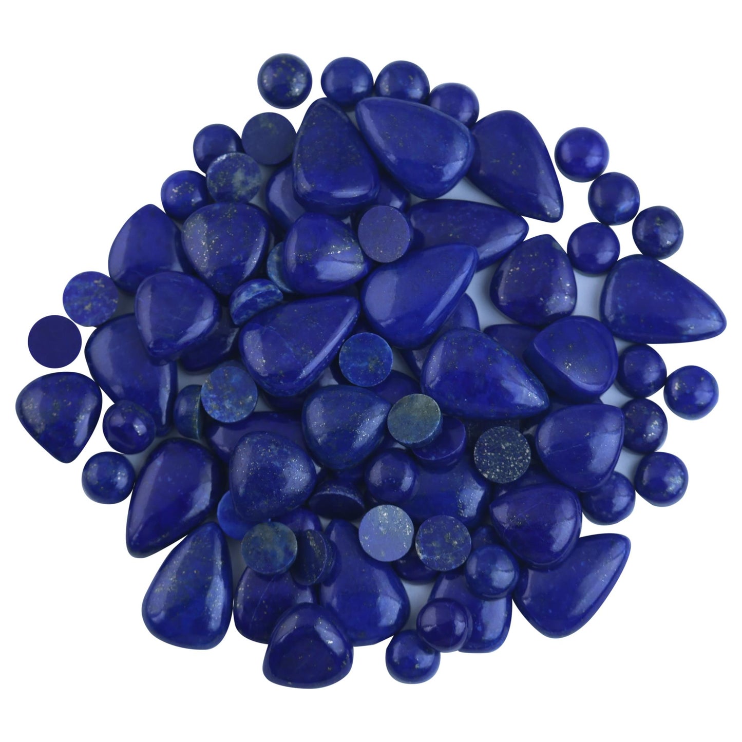 Sterling Silver Lapis Bead Stretch Bracelet