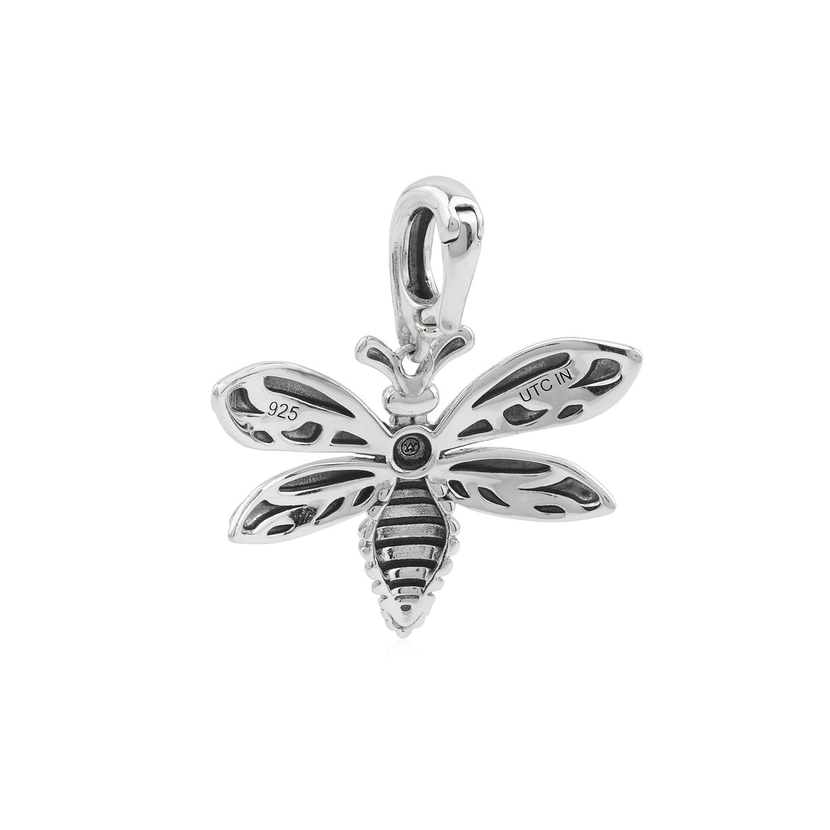Sterling Silver Bumblebee Pendant Enhancer