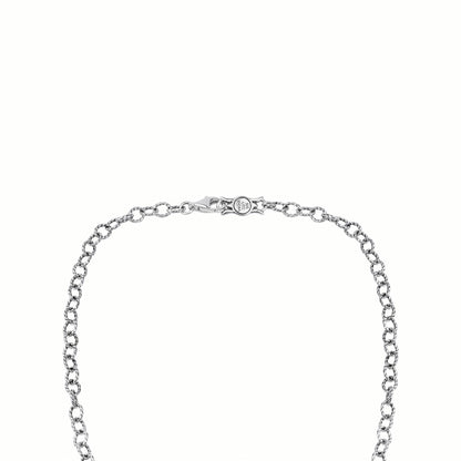 LIMITED EDITION! Sterling Silver Orange Spiny Oyster Cluster Naja Necklace, 18 Inches