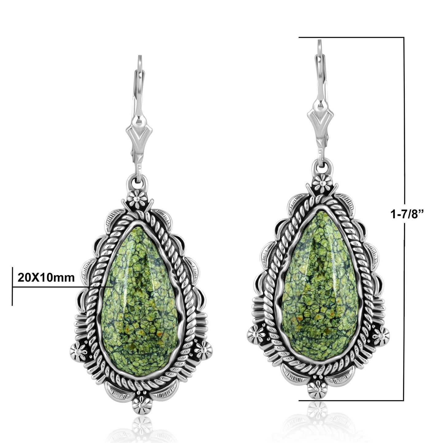 EXCLUSIVELY OURS! Sterling Silver Serpentine Pear-Shaped Dangle Earrings