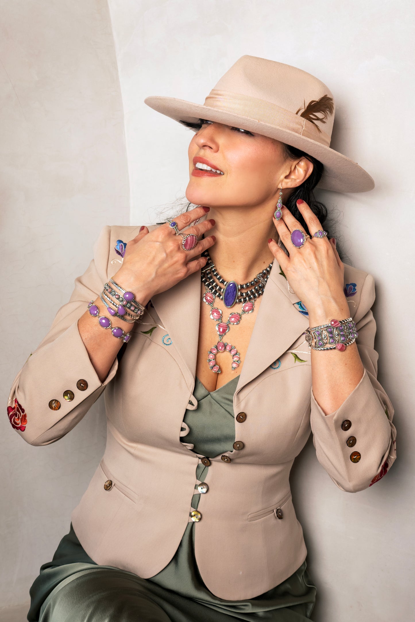 EXCLUSIVELY OURS! Sterling Silver Phosphosiderite Oval Cabochon Toggle Bracelet, Sizes Small to Large