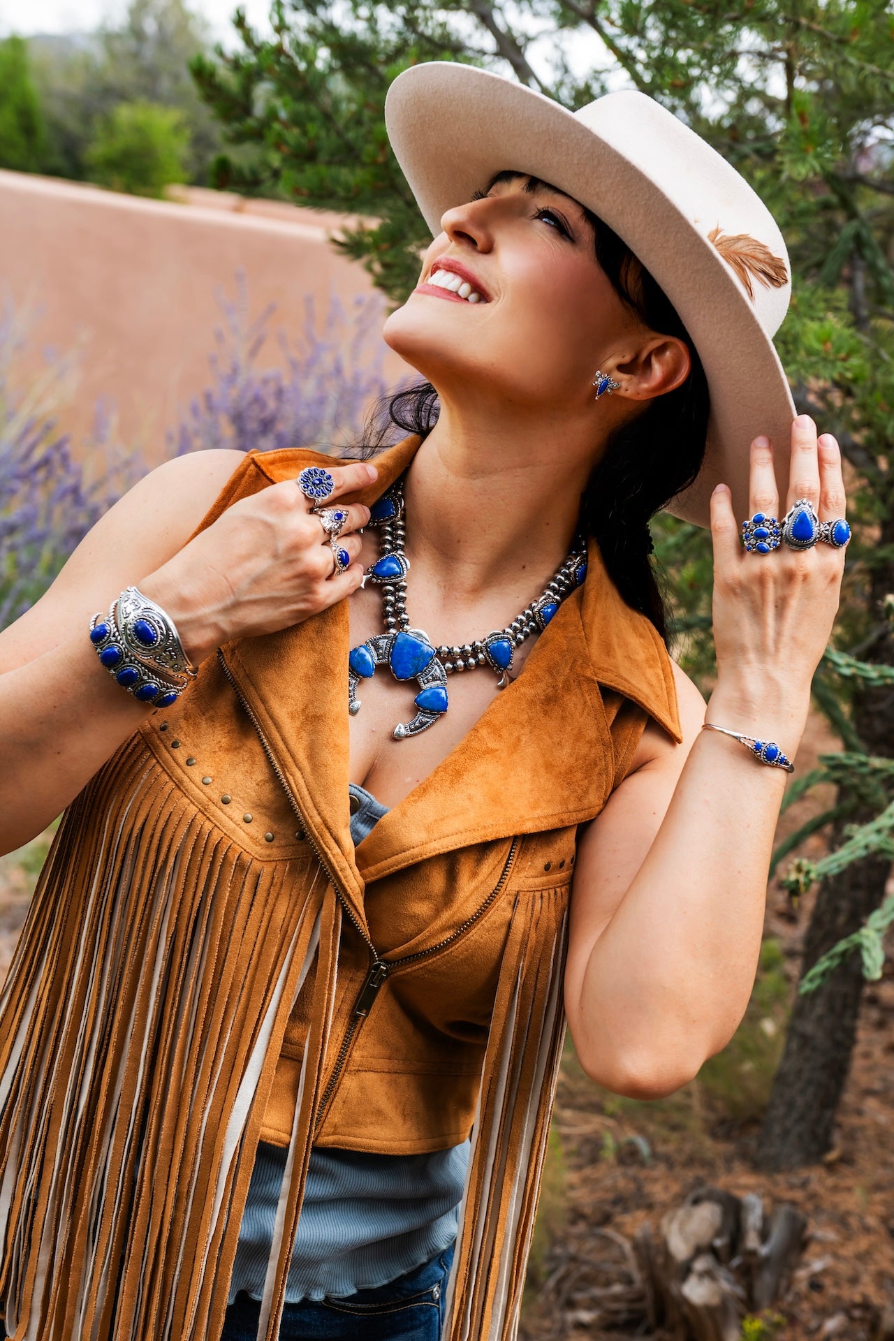 EXCLUSIVELY OURS! Sterling Silver Feather and Flower Dangle Earrings