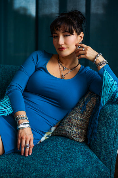 Sterling Silver Beaded Wrap Bracelet