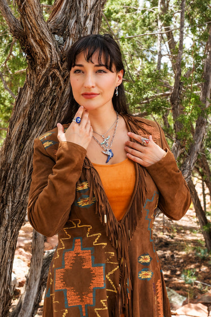 Sterling Silver Sleeping Beauty Turquoise Hummingbird Dangle Earrings