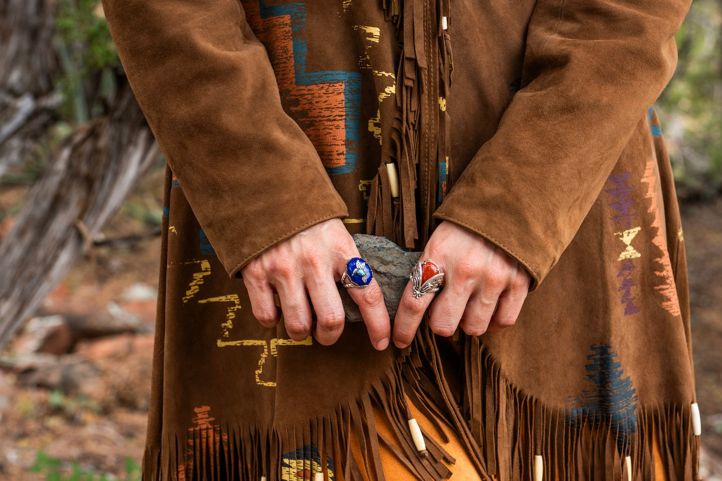 Sterling Silver Red Jasper Gemstone Ladybug Ring, Sizes 5 to 10