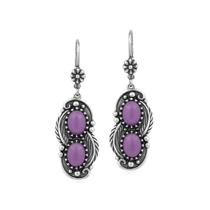 EXCLUSIVELY OURS! Sterling Silver Phosphosiderite Double Oval Lever Back Earrings