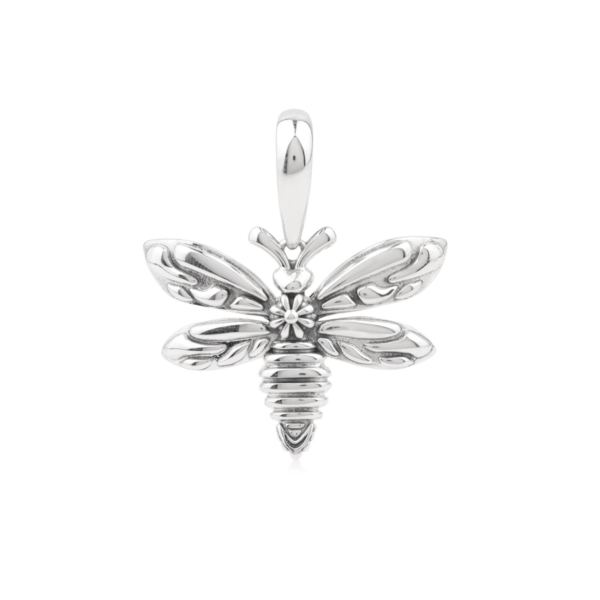 Sterling Silver Bumblebee Pendant Enhancer