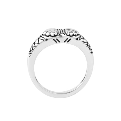 Sterling Silver Etched Ring, Sizes 5  and 6
