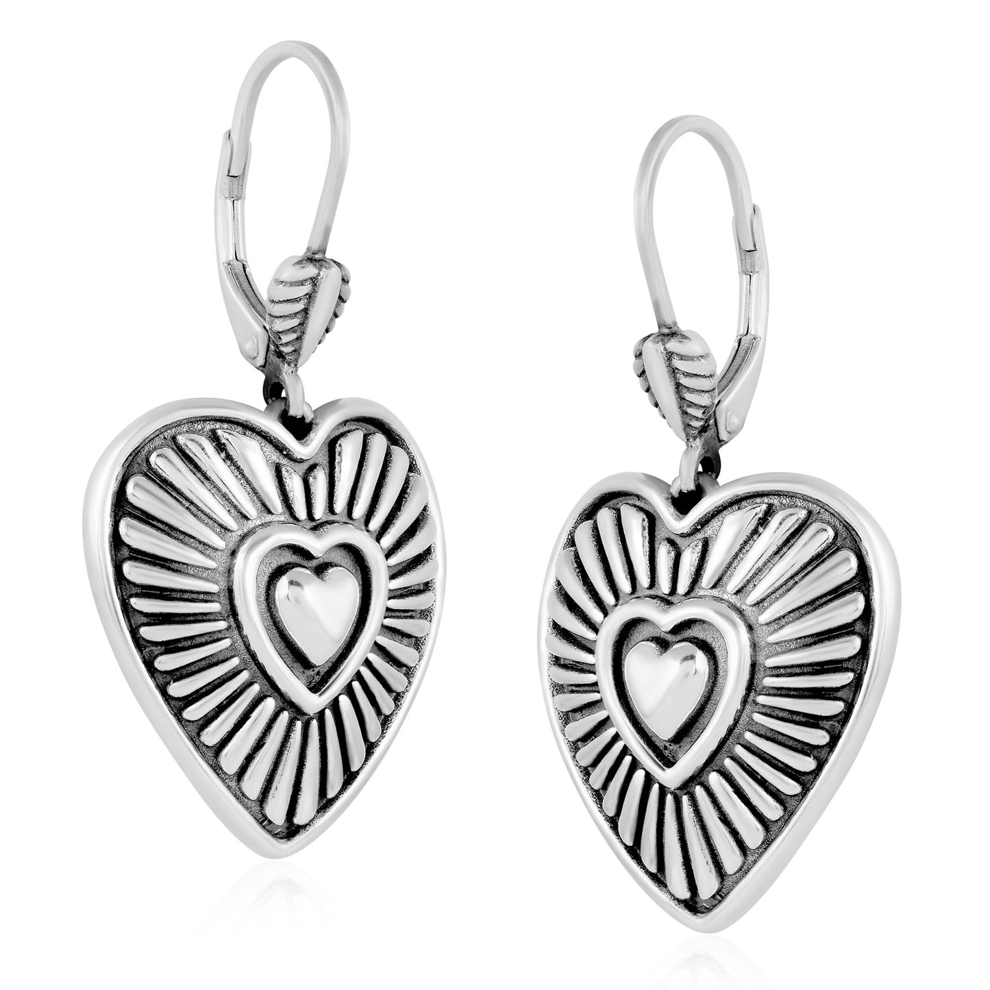 EXCLUSIVELY OURS! Sterling Silver Bold Heart Earrings