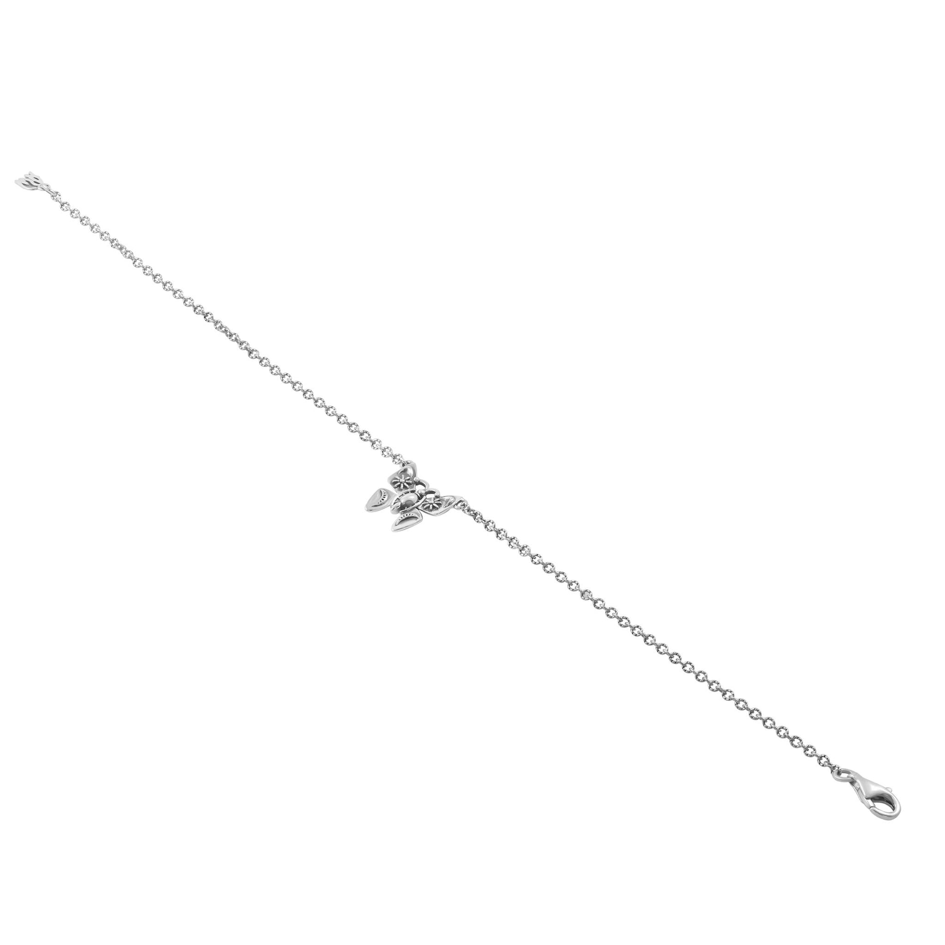 Sterling Silver Butterfly Anklet