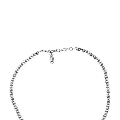 Sterling Silver Lapis Marquise-Cut Squash Blossom Necklace, 17 to 20 Inches