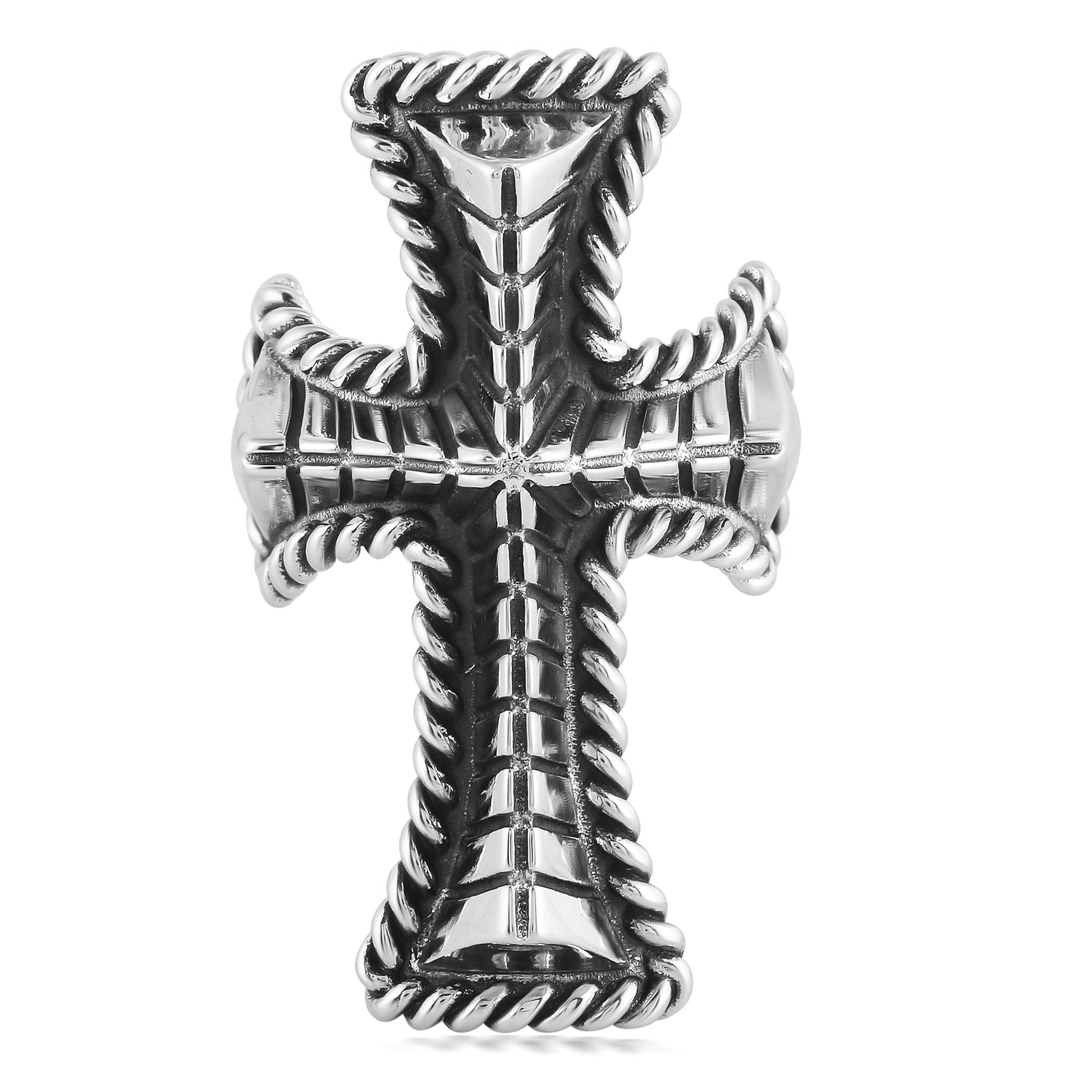 EXCLUSIVELY OURS! Sterling Silver Textured Cross Ring