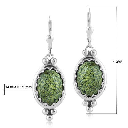 EXCLUSIVELY OURS! Sterling Silver Serpentine Crown Detail Lever Back Earrings