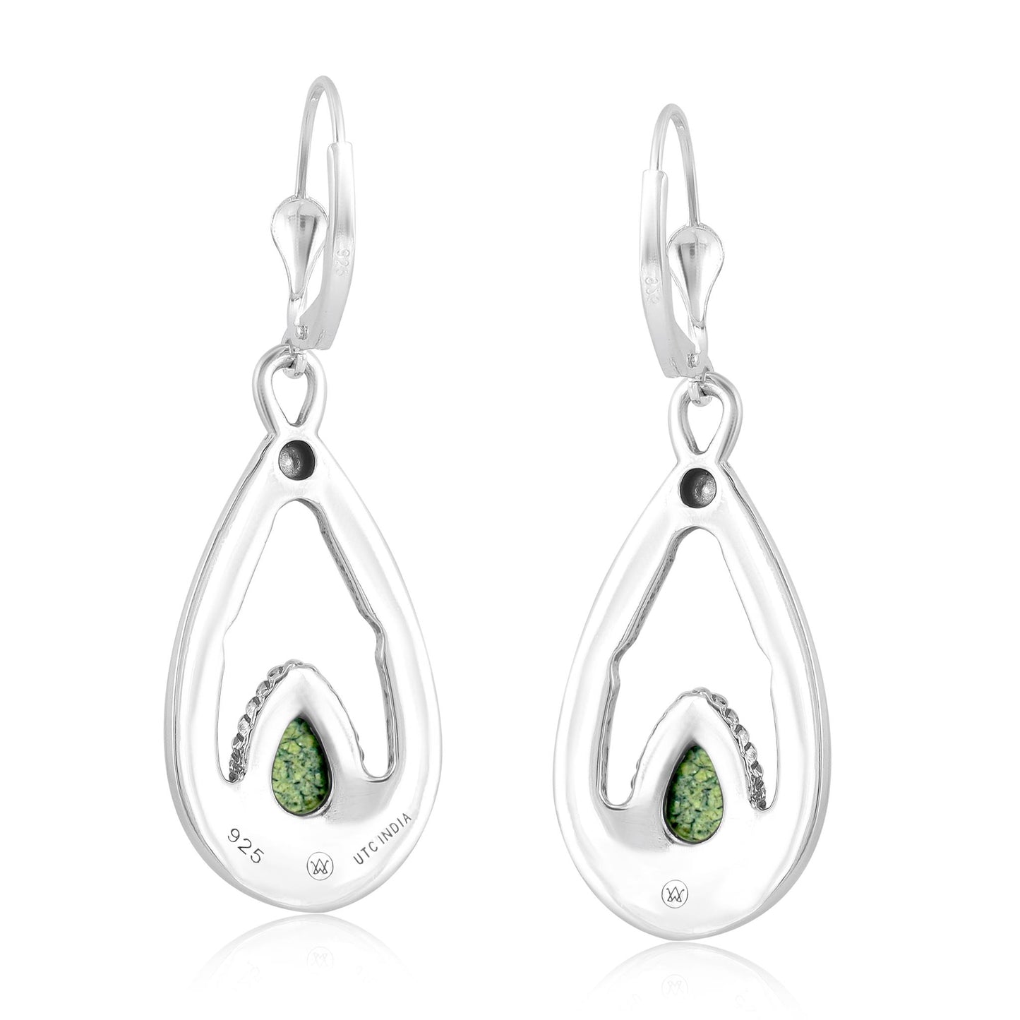 EXCLUSIVELY OURS! Sterling Silver Serpentine Open Teardrop Dangle Earrings