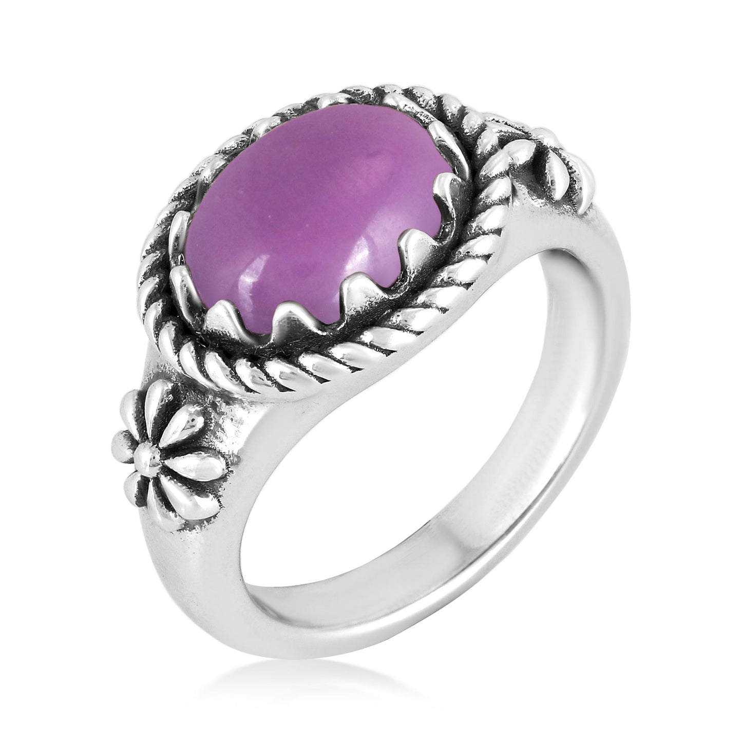 Sterling Silver Phosphosiderite East West Ring