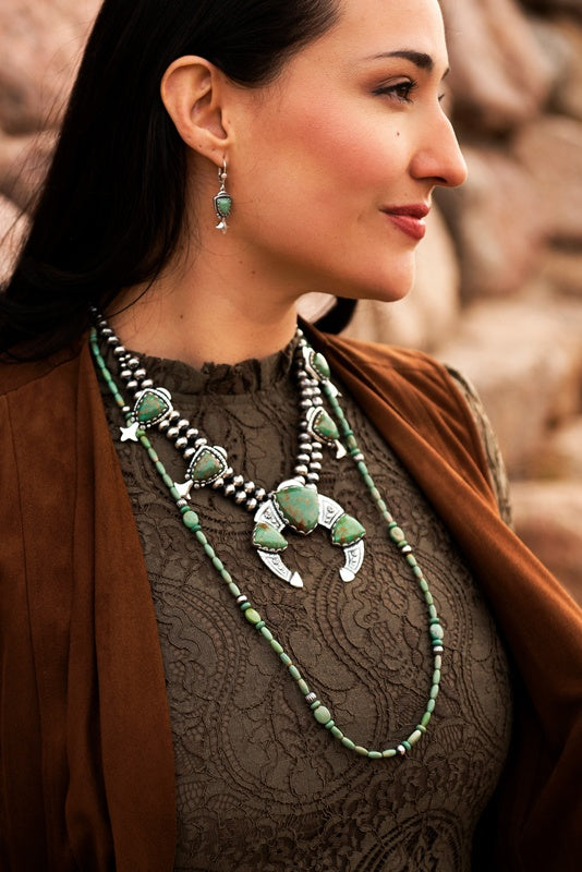 The Aurora Amulet Green Crystal Pendant Necklace | Buy Online