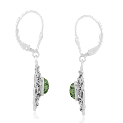 EXCLUSIVELY OURS! Sterling Silver Serpentine Concha Dangle Earrings