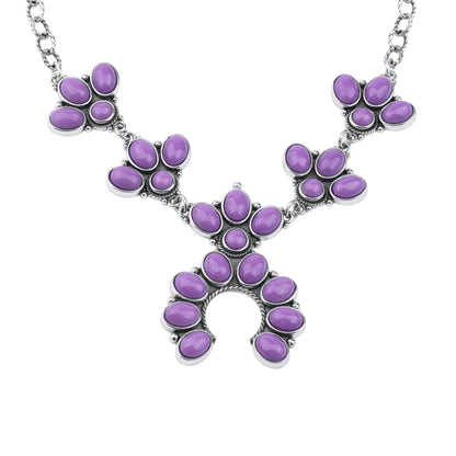 LIMITED EDITION! Sterling Silver Phosphosiderite Cluster Naja Necklace, 18 Inches