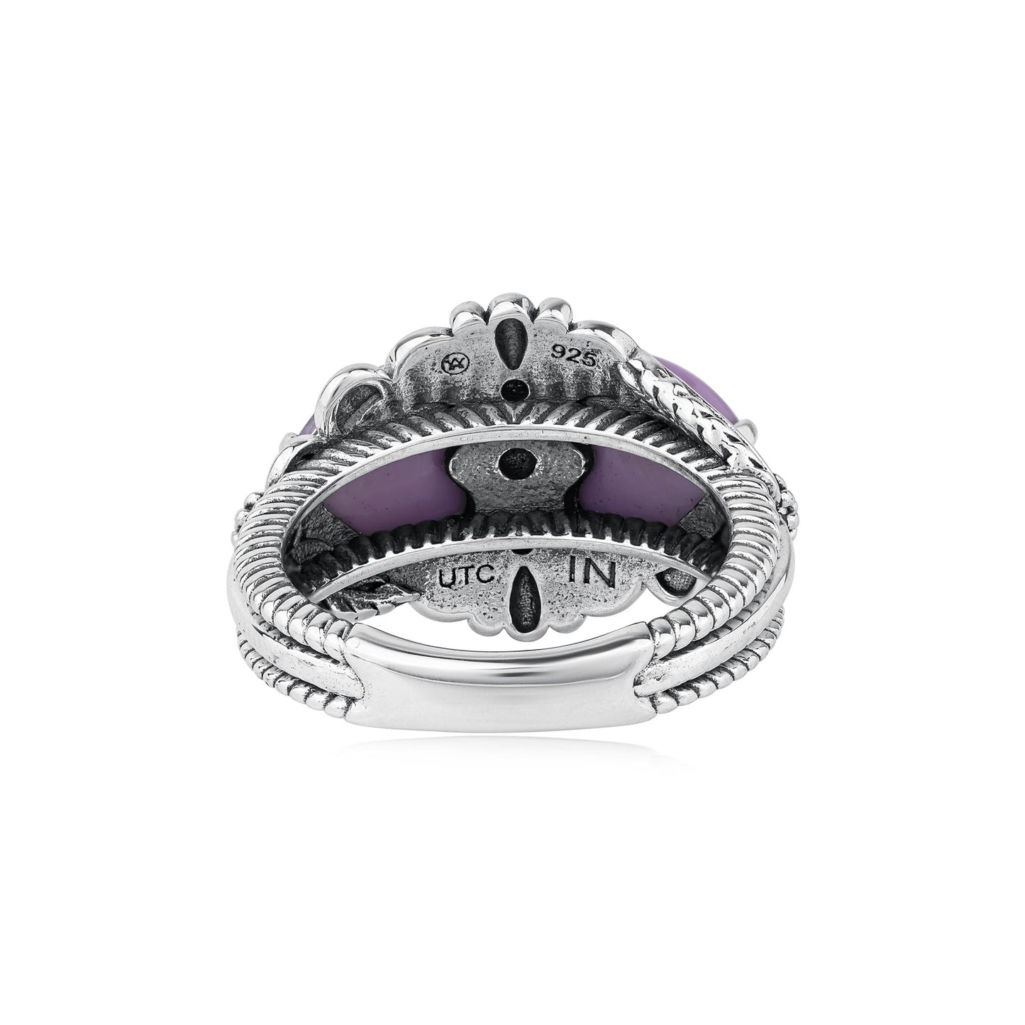 EXCLUSIVELY OURS! Sterling Silver Phosphosiderite Double Heart Ring, Sizes 5 to 11