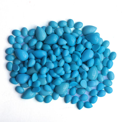 Sterling Silver Sleeping Beauty Turquoise and Lapis Oval Cut Dangle Earrings