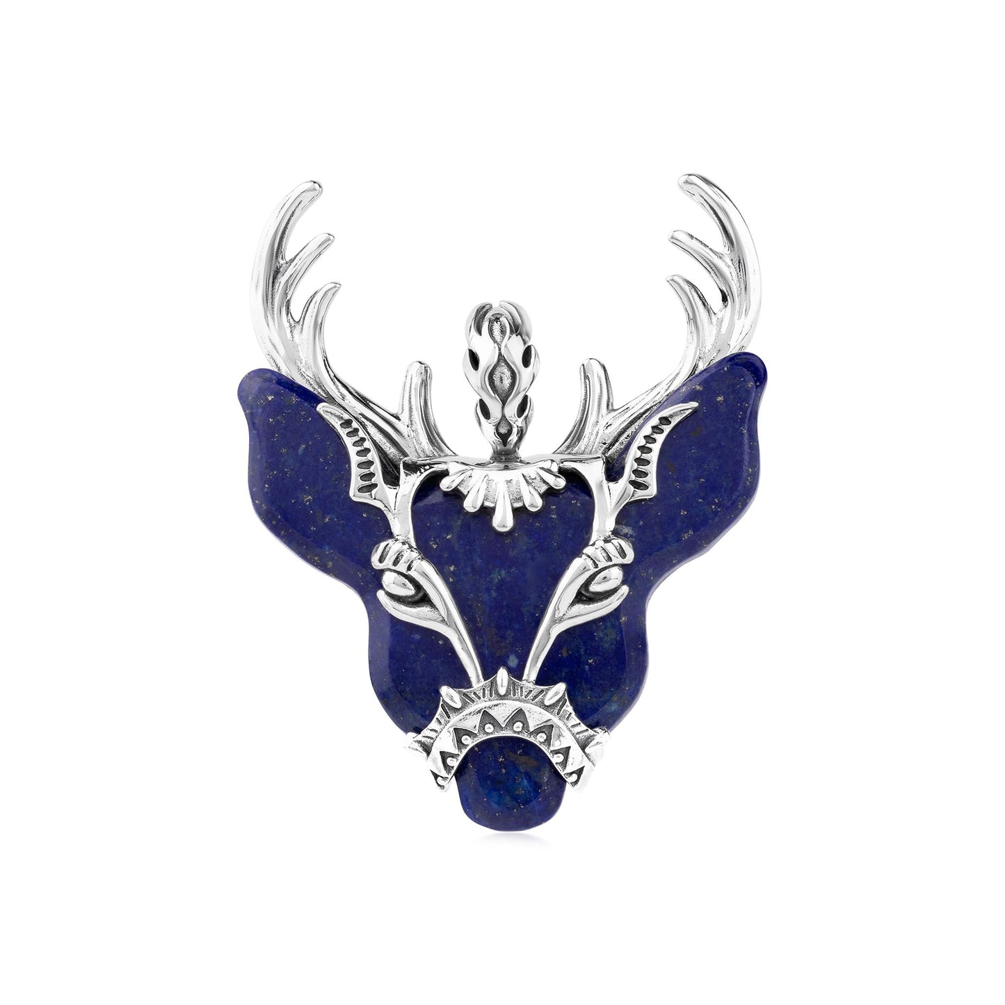 LIMITED EDITION! Sterling Silver Lapis Deer Pendant Enhancer