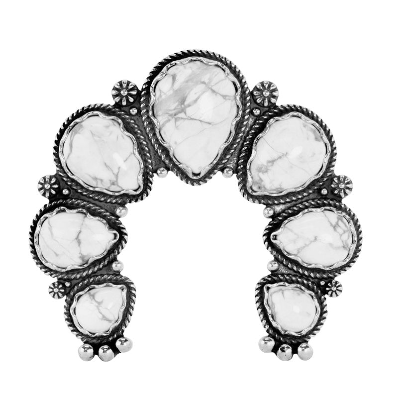 Western deals white howlite necklace