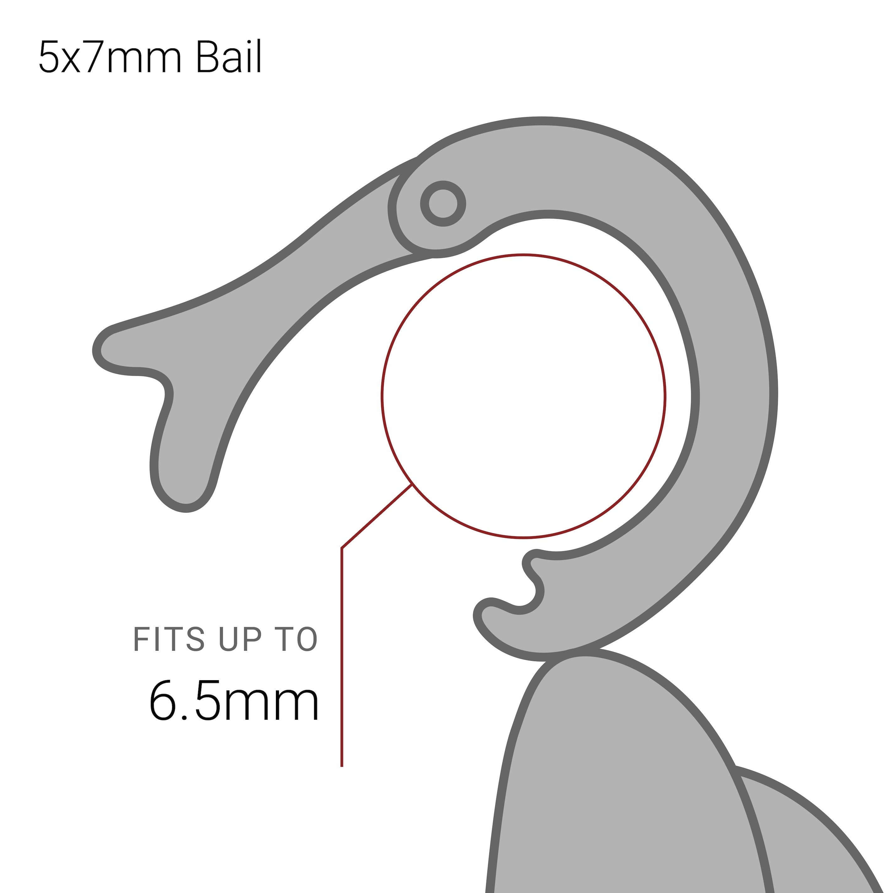 Sterling Silver Red Jasper Gemstone Fox Pendant Enhancer