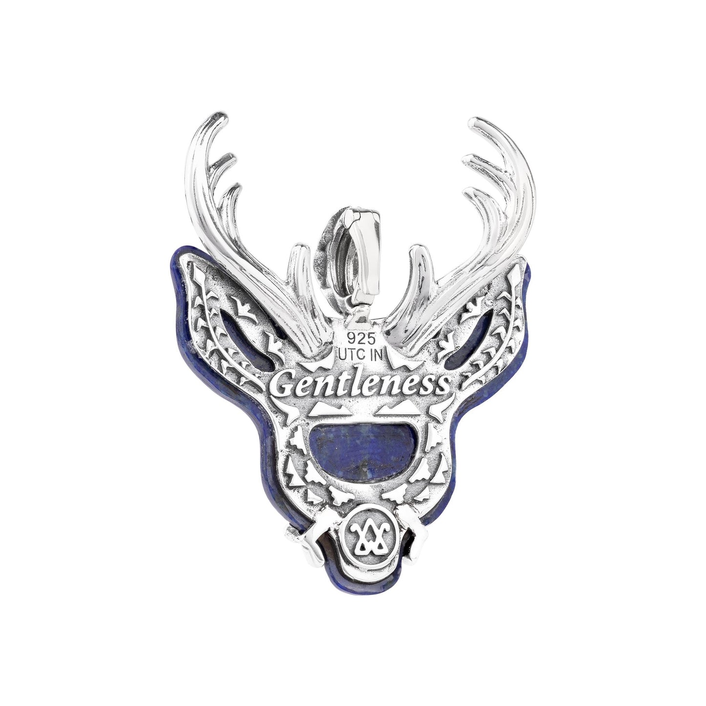 LIMITED EDITION! Sterling Silver Lapis Deer Pendant Enhancer