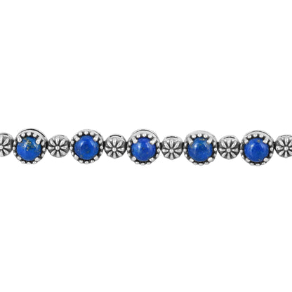 Sterling Silver Lapis Adjustable Friendship Bracelet