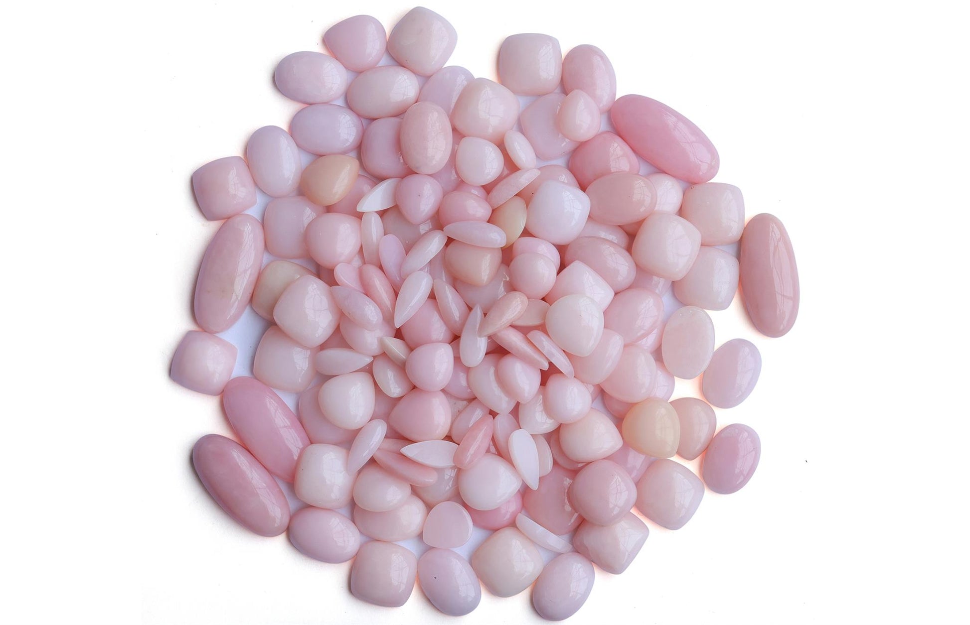 LIMITED EDITION! Sterling Silver Pink Opal Gemstone Statement Necklace