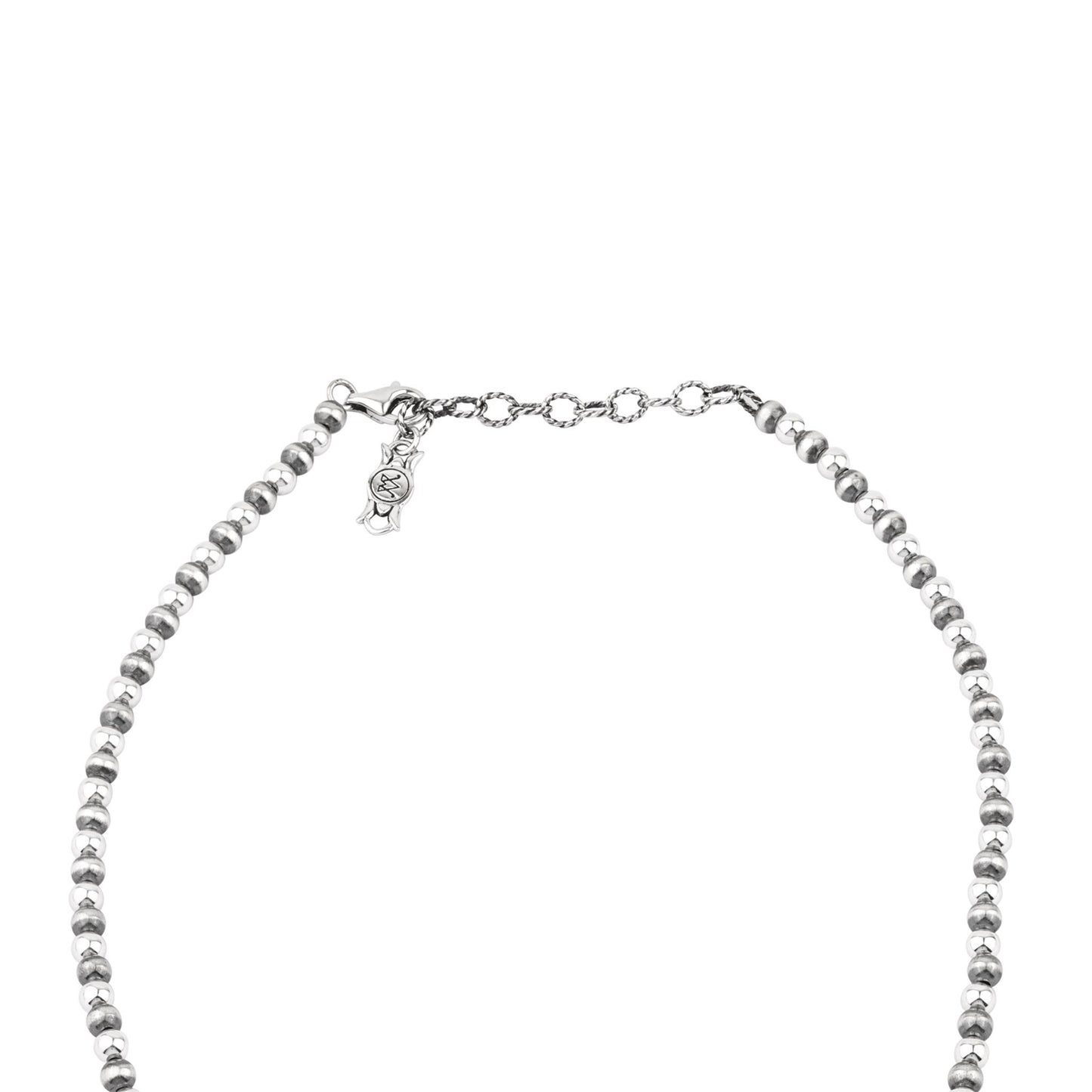  Sterling Silver Black Onyx Oval Cluster Naja Necklace