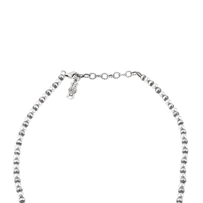  Sterling Silver Black Onyx Oval Cluster Naja Necklace