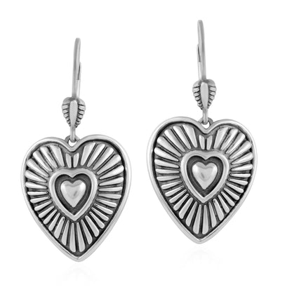 EXCLUSIVELY OURS! Sterling Silver Bold Heart Earrings