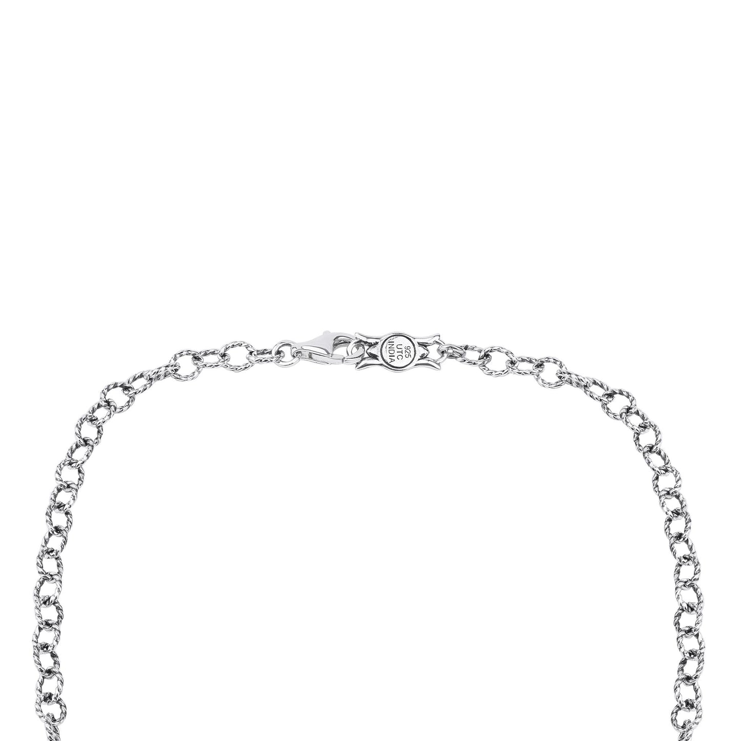 LIMITED EDITION! Sterling Silver Phosphosiderite Cluster Naja Necklace, 18 Inches