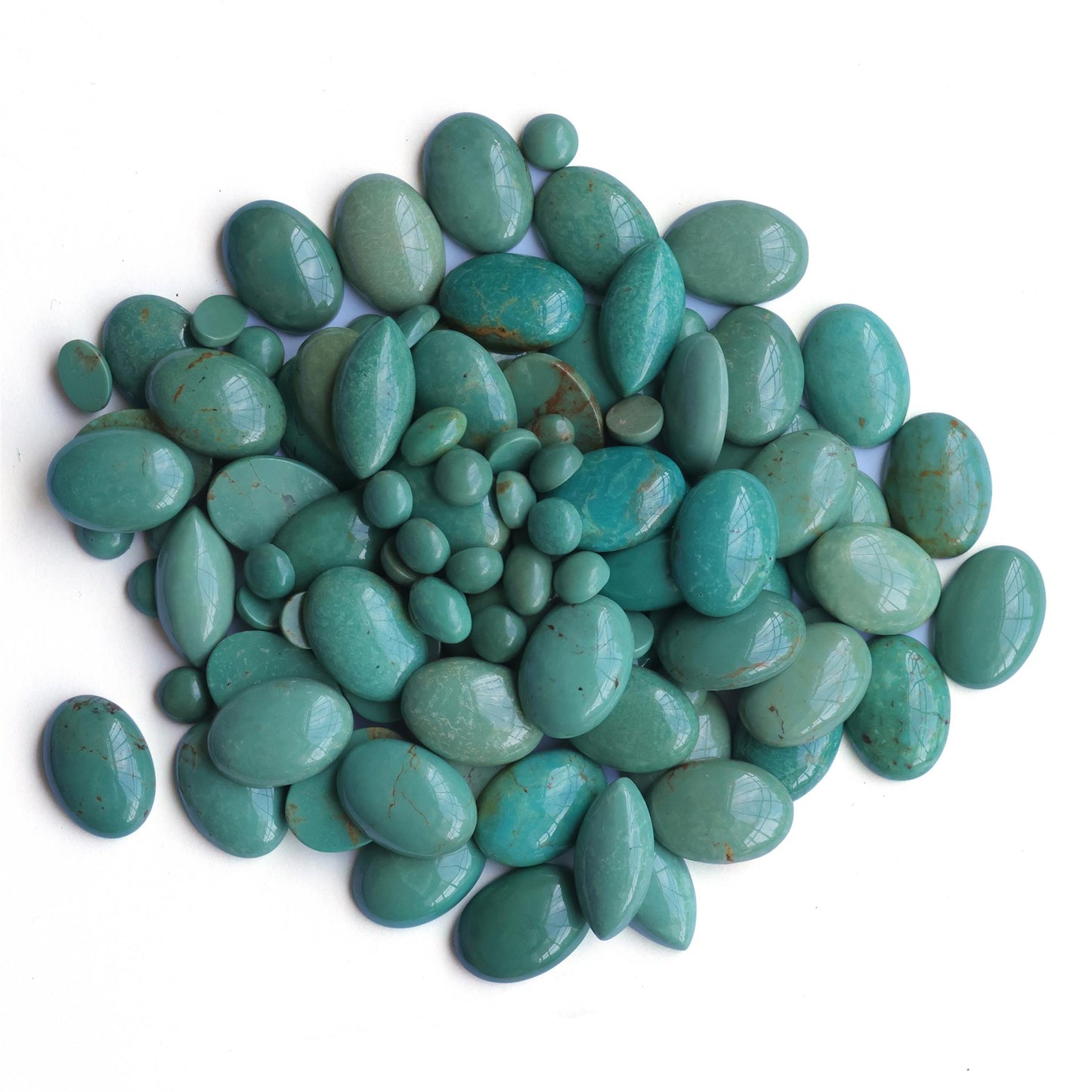 EXCLUSIVELY OURS! Sterling Silver Green Turquoise Friendship Lever Back Dangle Earrings