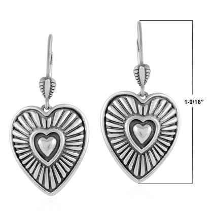 EXCLUSIVELY OURS! Sterling Silver Bold Heart Earrings