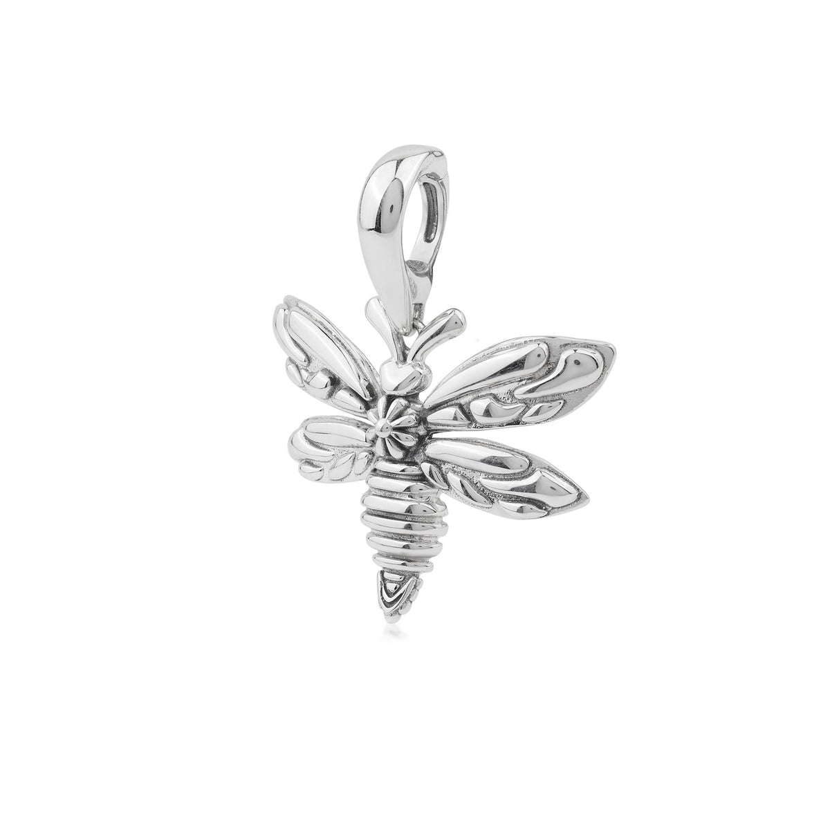 Sterling Silver Bumblebee Pendant Enhancer