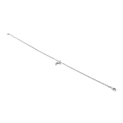 Sterling Silver Hummingbird Anklet