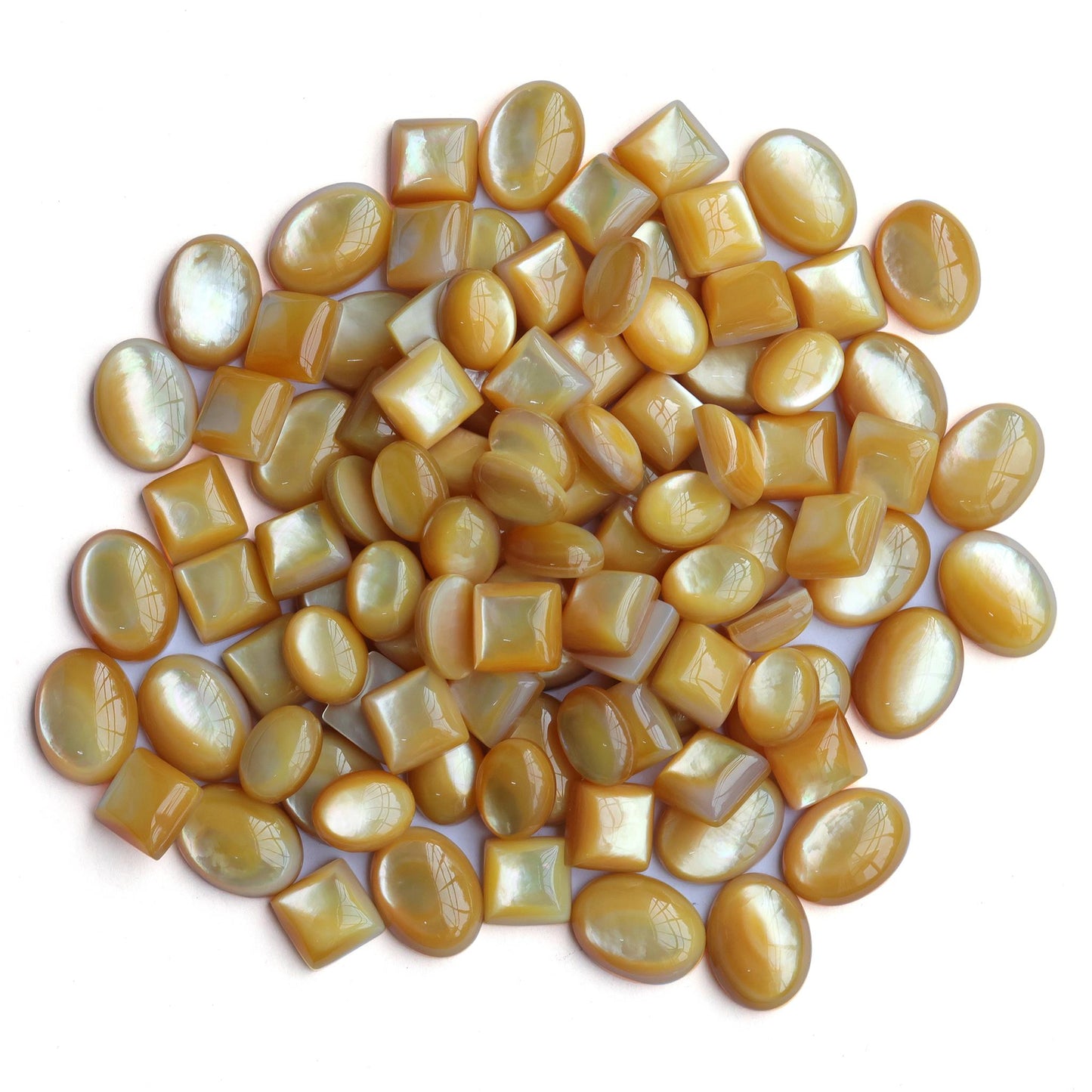 EXCLUSIVELY OURS! Sterling Silver Yellow Mother of Pearl Leaf and Flower Dangle Earrings