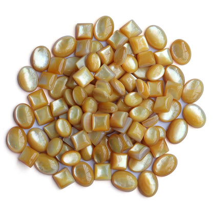 Sterling Silver Yellow Mother of Pearl Rope & Flower Design Dangle Earrings