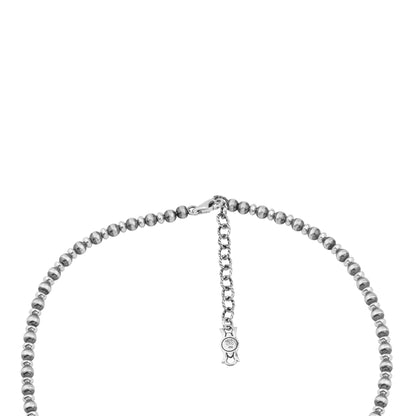 LIMITED EDITION! Sterling Silver Rhodonite Pear Cut Squash Blossom Naja Necklace, 17 to 20 Inches