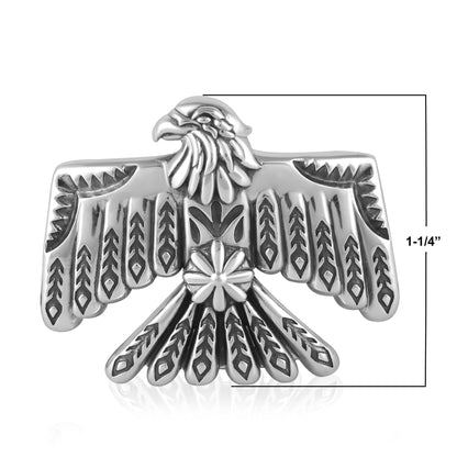 EXCLUSIVELY OURS! Sterling Silver Thunderbird Ring, Sizes 5 to 11