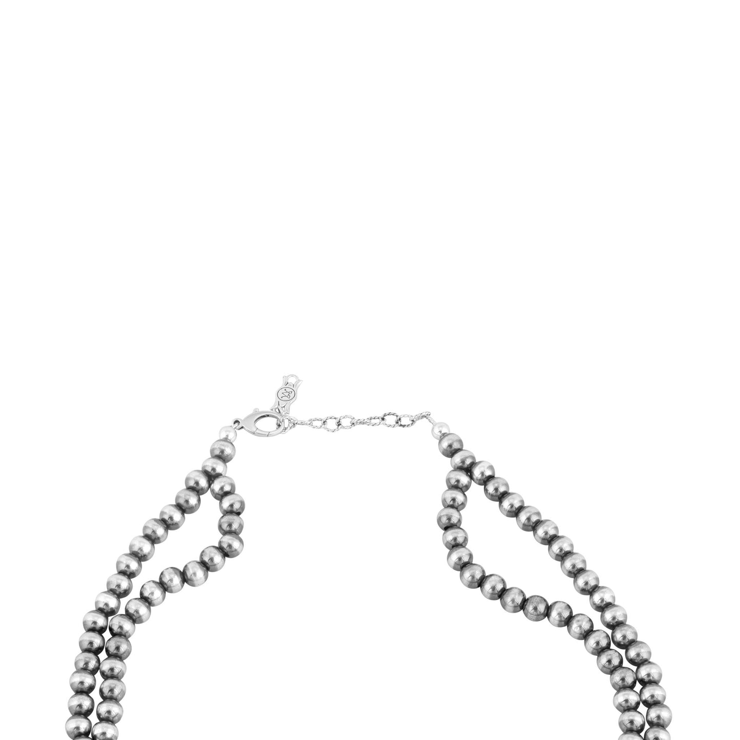 LIMITED EDITION! Sterling Silver Abalone Shell Doublet Large Naja Squash Blossom Necklace