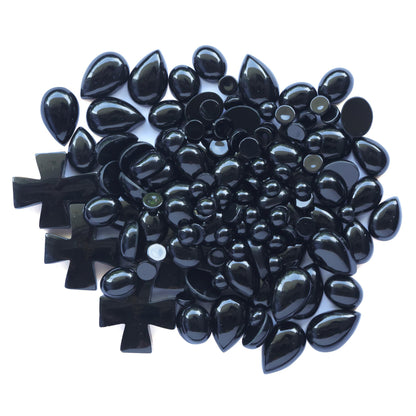 EXCLUSIVELY OURS! Sterling Silver Black Onyx Leaf and Flower Dangle Earrings