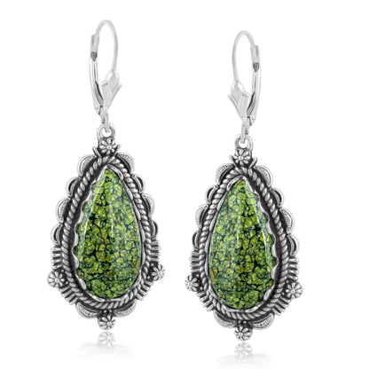 EXCLUSIVELY OURS! Sterling Silver Serpentine Pear-Shaped Dangle Earrings